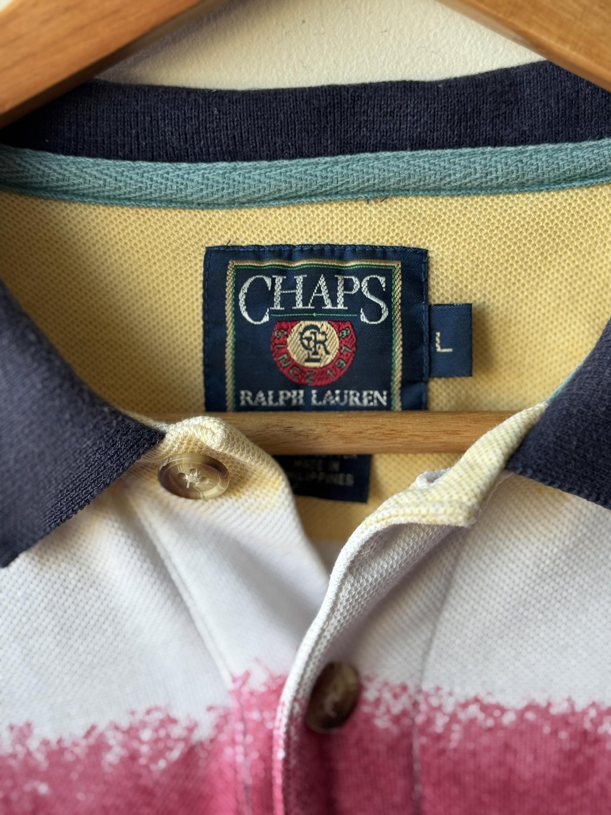 Vintage Multicolor Chaps Polo — view 3 of 4