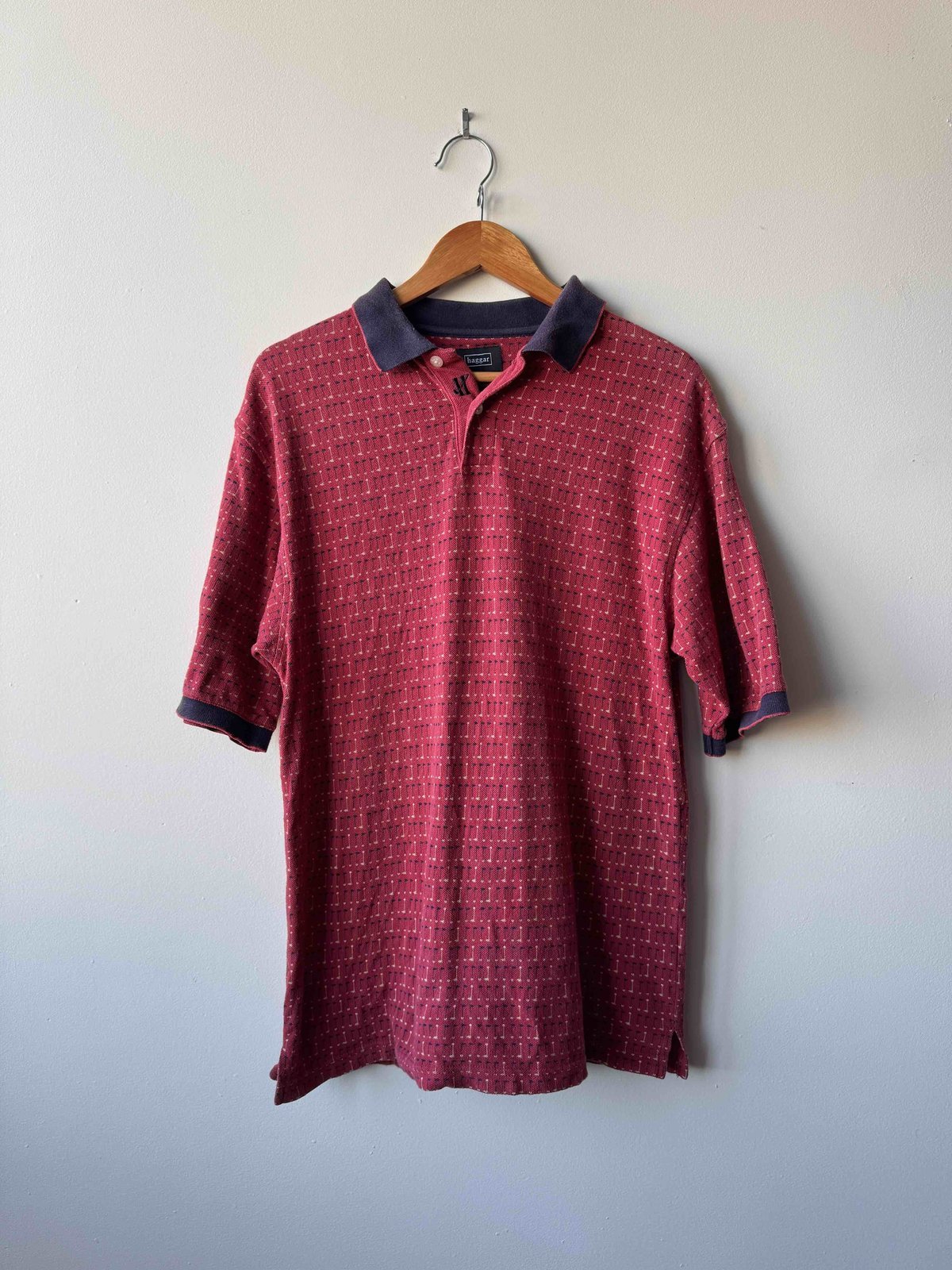 Vintage Patterned Haggar Polo — view 1 of 5