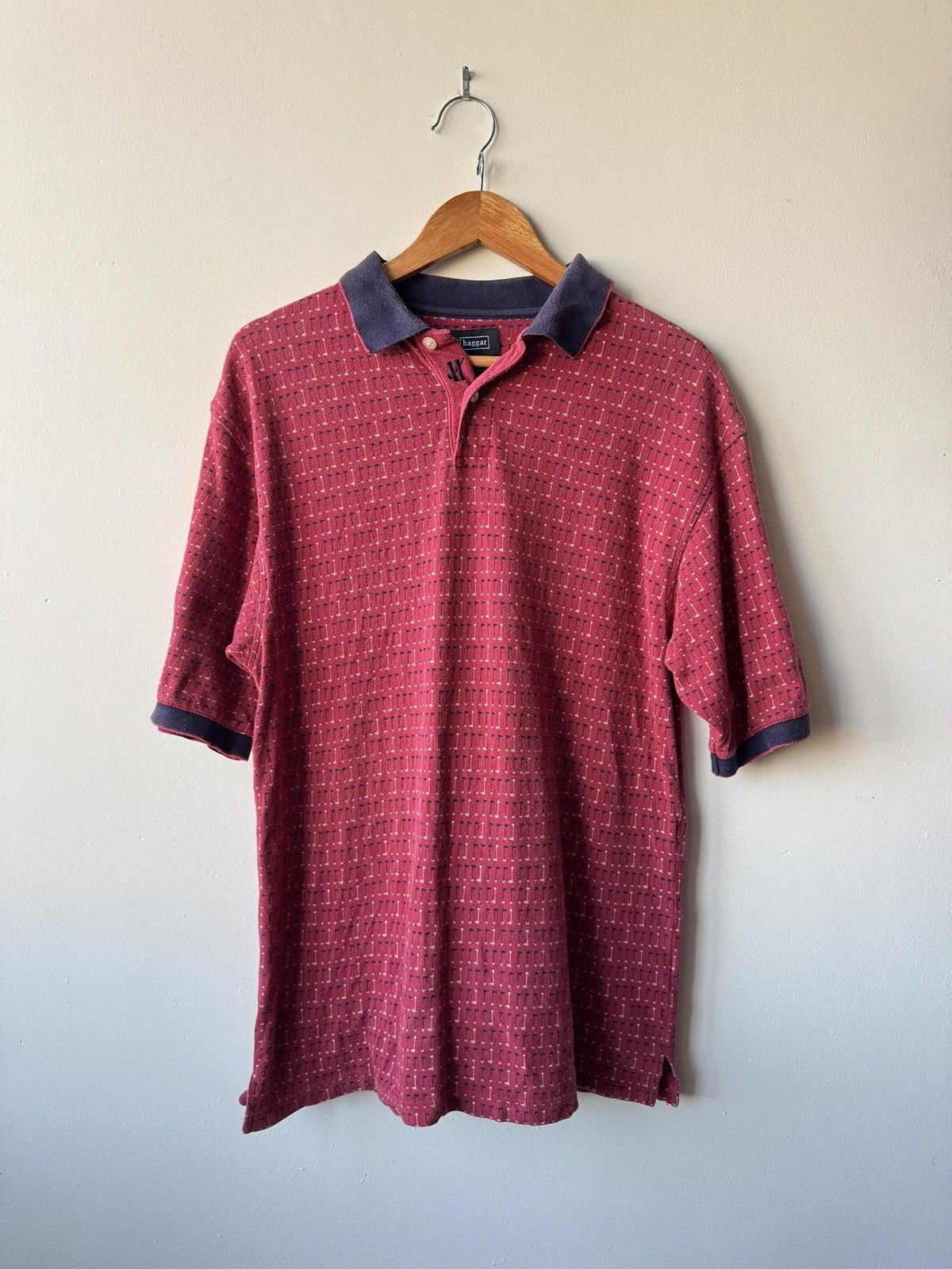 Vintage Patterned Haggar Polo — view 2 of 5